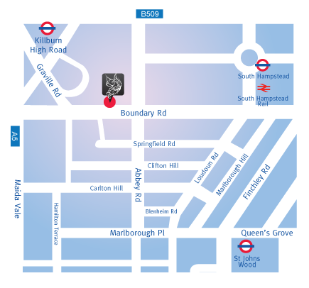 Maida Vale Dentist Location Map