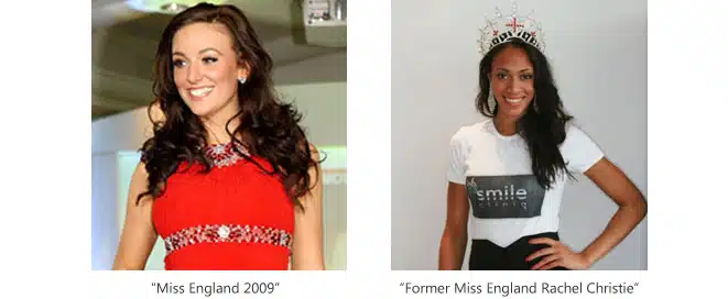 Katrina Hodge – Miss England 2009 and Rachel Christie – Former Miss England 2009