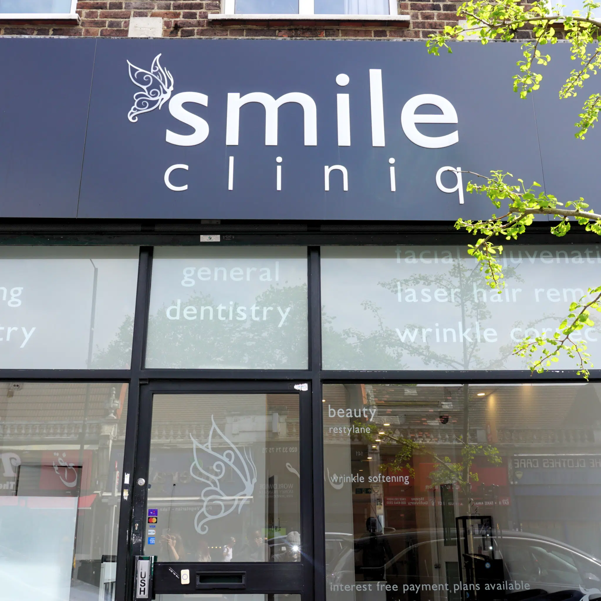 smile cliniq finchley dental practice exterior on north finchley high road
